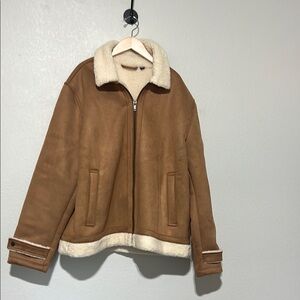 JCREW Men’s Sherpa Bomber Jacket. SOLD OUT ONLINE.